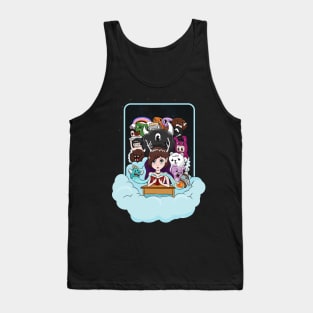 imagine girl and monster friend Tank Top